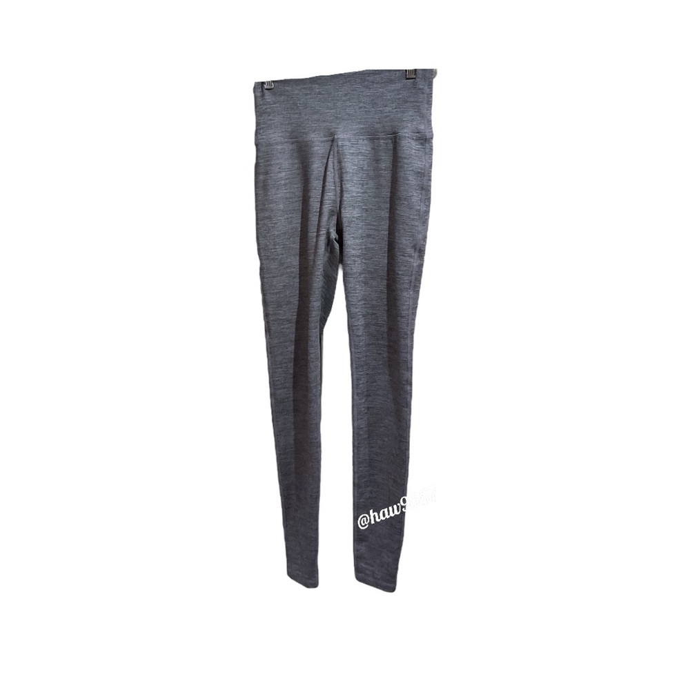 Manduka Pants Women‎ S Black Gray Leggings Workout Yoga High Rise Gym Running